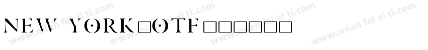 new york.otf字体转换